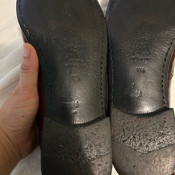 Peter Huber Men's ox blood Loafers sz 10.5 - Picture 4 of 10